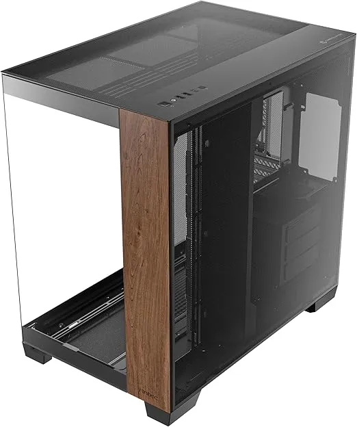 Antec C8 Wood, Fans not Included, Wooden Front Panel, Dual-Chamber Layout, Type-C, 360mm Radiator Support, Seamless TG Front & Side Panels, RTX 40 Compatible, Full-Tower E-ATX PC Case