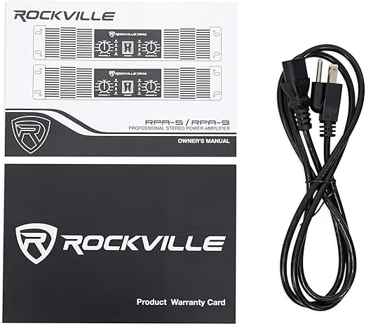 Rockville RPA9 3000W Peak / 800W RMS 2-Channel Power Amplifier, Rack Mountable - Perfect for Live Sound, Pro Audio, DJs