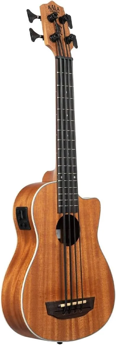 Kala Brand Music Co., 4-String Ukulele, Right, Natural, Ubass Scout-FS