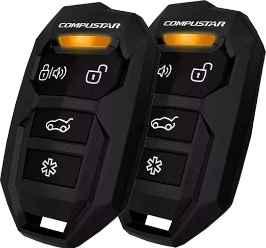 Compustar CS905-AS All-in-One 4 Button 1 Way Alarm & Remote Start System 1500' Range