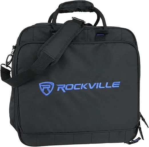 Rockville MB1615 DJ Gear Mixer Gig Bag Case 16" x 15.5" x 6",Black