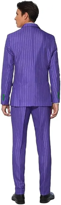 SUITMEISTER Men's Halloween Joker Suit Costume Cosplay Party Adult Slim Fit