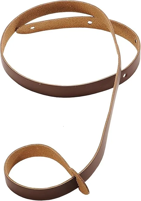 Levy's Leathers M19-BRN Leather Mandolin Strap,Brown Large