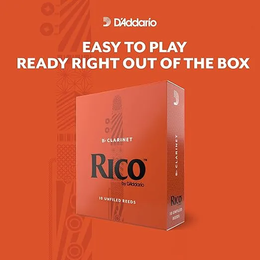 D’Addario Woodwinds - Rico Bb Clarinet Reeds - RCA0315 - Strength 1.5, 3-pack