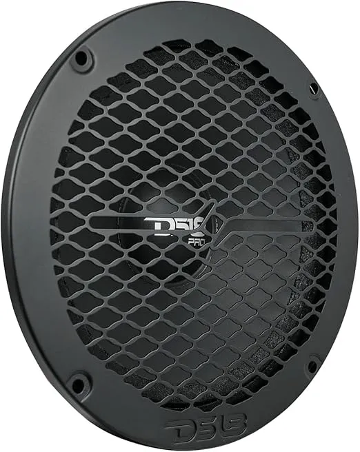 DS18 PRO-GRILL6MS/BK PRO 6.5" Slim Metal Mesh Speaker Grill - Universal Fit 6.5 inches - Protective Speaker Cover Mesh - Protect Your Speakers - Black - Each