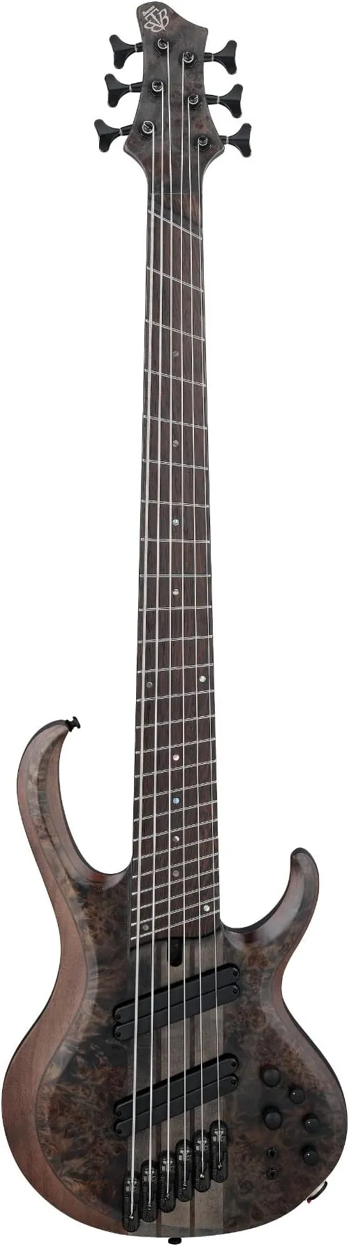 Ibanez BTB806MS 6-string Bass Guitar - Transparent Gray Flat