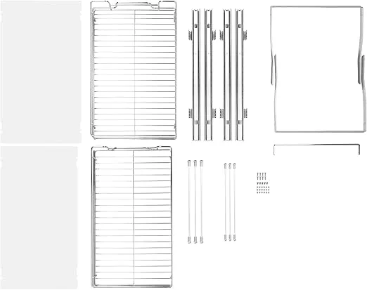 VEVOR 2 Tier 13"W x 21"D Pull Out Cabinet Organizer, Heavy Duty Slide Out Pantry Shelves, Chrome-Plated Steel Roll Out Drawers, Sliding Drawer Storage for Inside Kitchen Cabinet, Bathroom, Under Sink