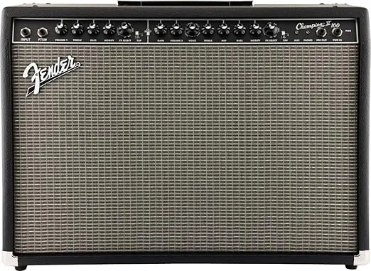 Fender Champion II 100-Watt Guitar Combo Amplifier Bundle with Cable, Picks, and Austin Bazaar Instructional Video