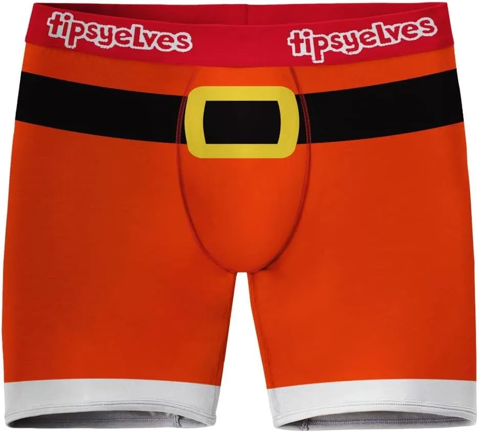 Tipsy Elves Christmas Underwear for Men - Comfy Cozy Holiday Boxer Briefs