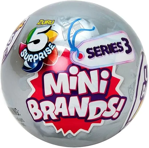 5 Surprise Mini Brands Mystery Capsule Real Miniature Collectible Toy - Single / 1-Pack