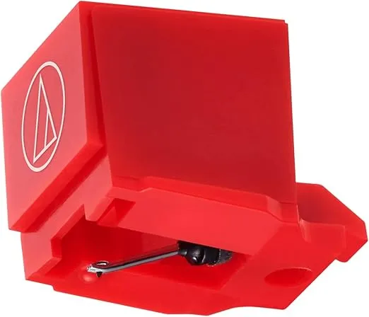 Audio-Technica ATN91R Replacement Conical Turntable Stylus for AT91R, Red