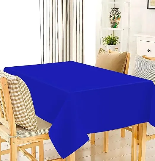 HEIPINIUYE 3 Pack Royal Blue Tablecloth 54 x 108 Inch Premium Waterproof Plastic Table Cover Disposable Table Cloth for Party Birthday Camping Picnic Wedding Plastic Tablecloth Disposable