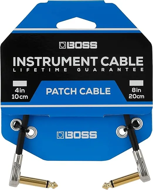 BOSS Stage and Studio Patch Cable, 4 Inches (BPC-4)