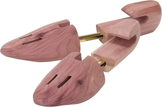 Household Essentials 77403 Men's Cedar Wood Shoe Tree | Natural Red Cedar, 44508