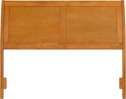 AFI Portland Full Sleigh Solid Wood Panel Headboard in Light Toffee