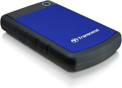 Transcend 1TB USB 3.1 Gen 1 StoreJet 25H3B SJ25H3B Rugged External Hard Drive TS1TSJ25H3B Blue