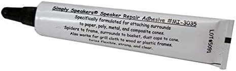 Speaker Repair Adhesive, Foam Edge, Spider, High Strength, Clear, MI-3035