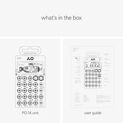 teenage engineering Pocket Operator PO-14 Sub Bass Synthesizer and Sequencer