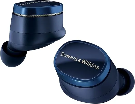 Bowers & Wilkins Pi8 Wireless Earbuds (Midnight Blue), in-Ear Bluetooth Earphones with Qualcomm Chipset & aptX Lossless, Active Noise Cancelling Earbuds, 3 Built-in Mics, 15-Min Quick Charging