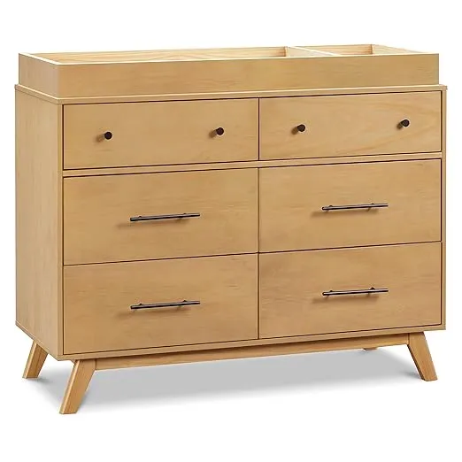 DaVinci Otto 6-Drawer Dresser in Honey, GREENGUARD Gold Certified