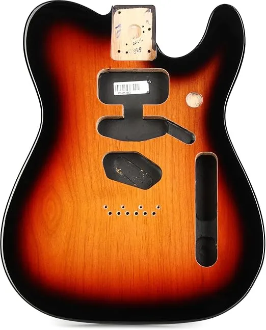 Fender Deluxe Series Telecaster Body, Alder, 3-Color Sunburst