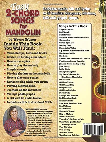 Easy 2-Chord Songs for Mandolin