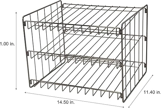 Kitchen Details 3 Tier Can Organizer | Canned Food Storage Rack | Kitchen Cabinet and Pantry Organization | Holds 36 Cans | Space Saving | Onyx