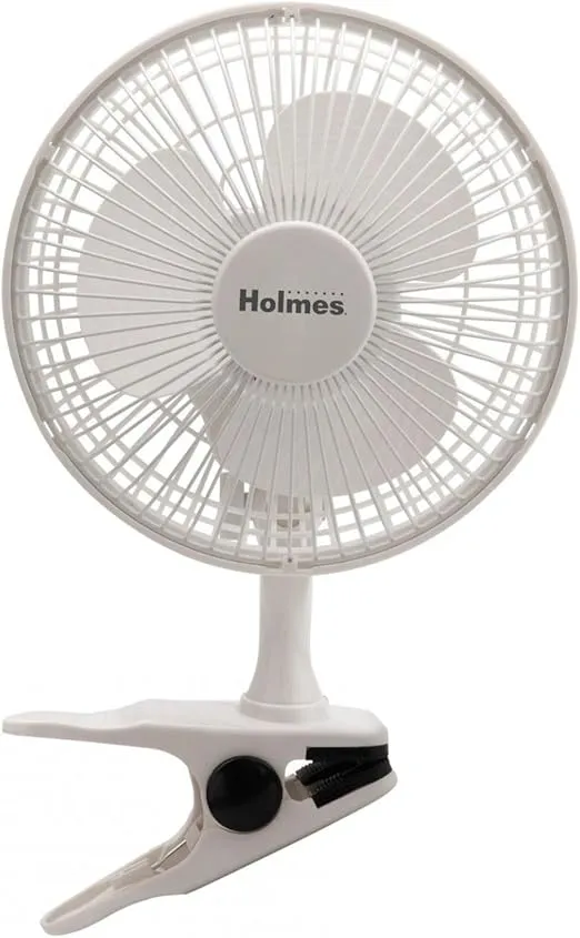 Holmes Convertible Desk & Clip Fan, White HCF0611A-WM