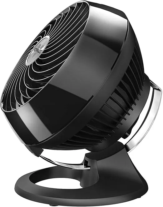 Vornado 460 Whole Room Air Circulator, Small Fan with 3 Speeds, Adjustable Tilt, Easy to Clean, Moves Air 70 Feet, Quiet Fan for Home, Office, Bedroom, Black