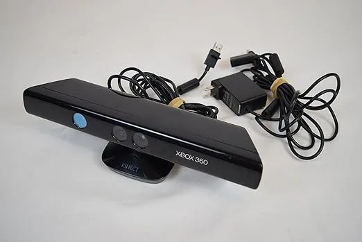 XBOX 360 Microsoft Kinect Sensor Bar Only Black 1414 Wired Motion Sensor Camera (Renewed)