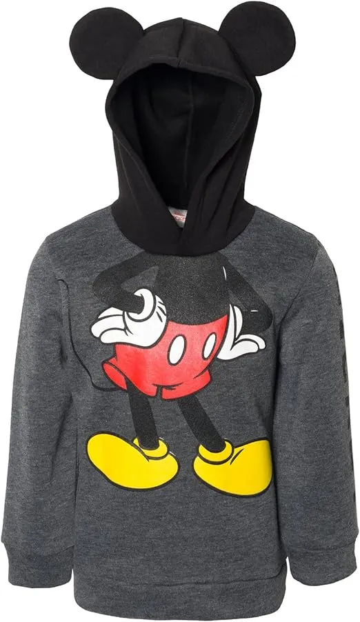 Disney Mickey Mouse Winnie the Pooh Tigger Fleece Cosplay Pullover Hoodie Infant to Big Kid