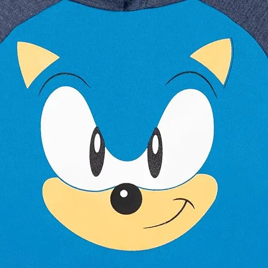 SEGA Tails Sonic The Hedgehog Knuckles Pullover Hoodie Little Kid to Big Kid