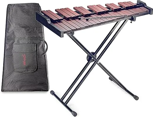 Stagg XYLO-SET 37 37-Key Xylophone with Mallets and Stand, wooden/black, -inch