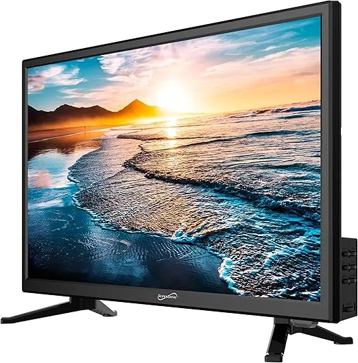 Supersonic SC-2211 21.5-Inch DLED FHD TV with Built-in ATSC & NTSC, HDMI, USB Playback, Powerful Sound, Wall Mountable Design, and AC/DC Compatibility