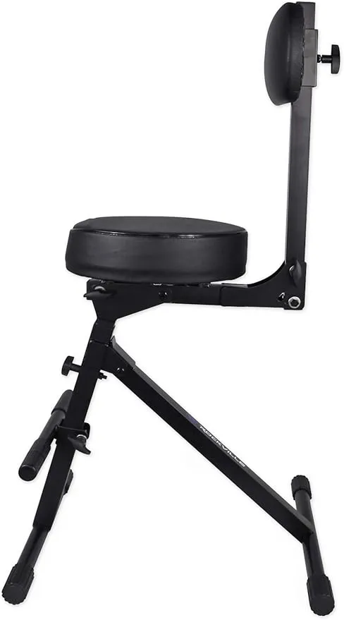 Rockville RDS42 Portable DJ/Guitar/Drum/Keyboard Padded Throne/Chair Adjustable