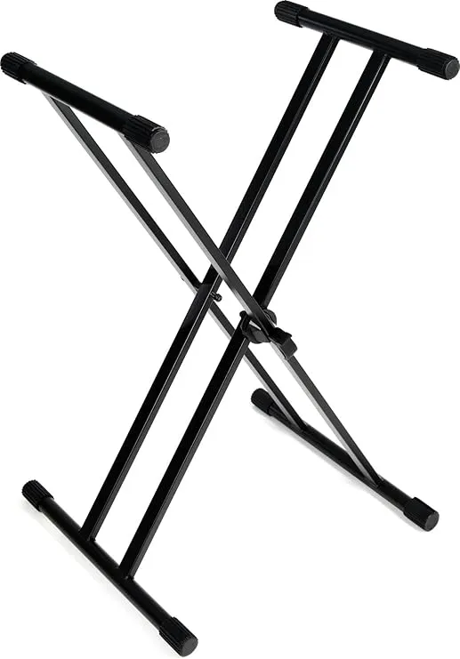 Gator Frameworks Double Brace X-Style Keyboard Stand with Adjustable Height and Leveling Feet (GFW-KEY-2000X) Instrument Cleaning and Care Product