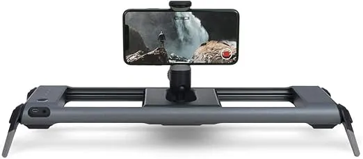 Rhino ROV PRO Everyday 8" Motorized Slider for Smartphones and Small Cameras, Gunmetal Finish