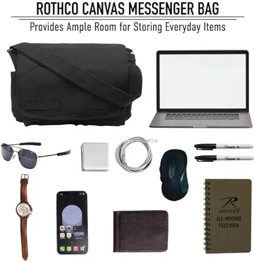 Rothco Classic Canvas Messenger Bag