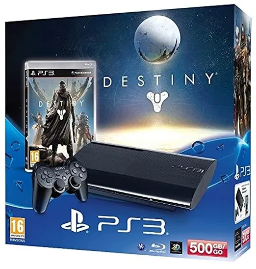 Sony PS3 500GB + DualShock 3 + Destiny (Renewed)