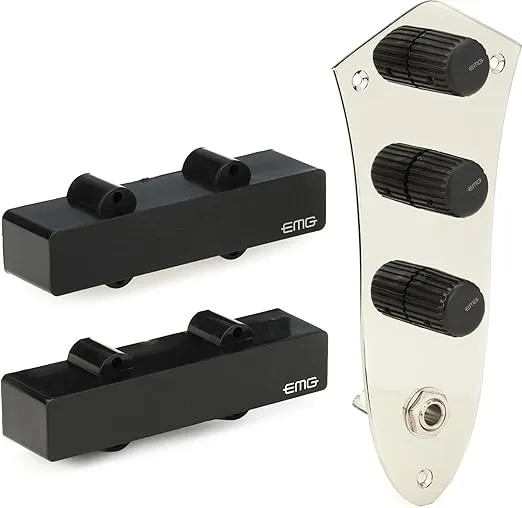 EMG J Prewired Bass Guitar Pickup Set Plus Control Plate System