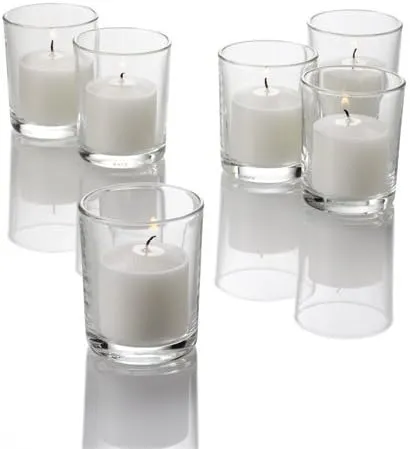 Richland Set of 144 Votive Candles and 144 Eastland® Votive Holders