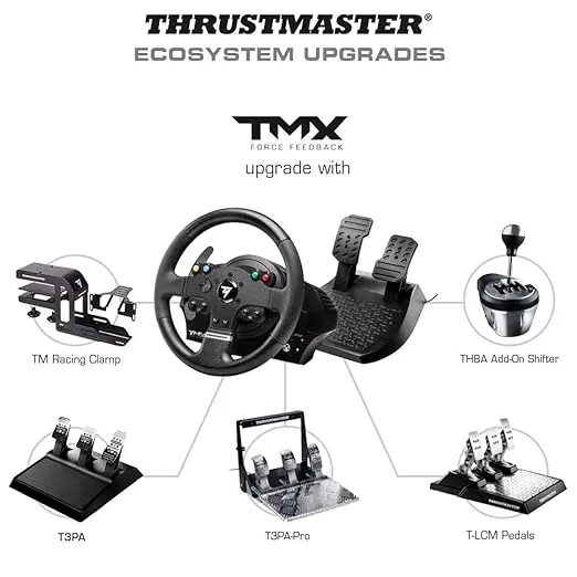 THRUSTMASTER TMX Racing Wheel with force feedback and racing pedals (Compatible with XBOX Series X/S, One, PC)