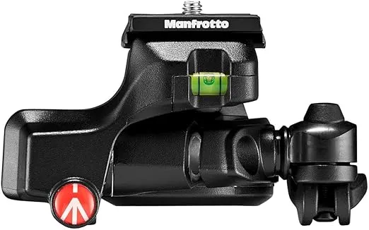 Manfrotto Befree 3-Way Live Camera Tripod Head, Aluminium, 6kg Payload, for Travel Tripods, with Foldable Handles, Fluid Drag System, for Photo and Video, Vlogging Equipment (MH01HY-3WUS),Black