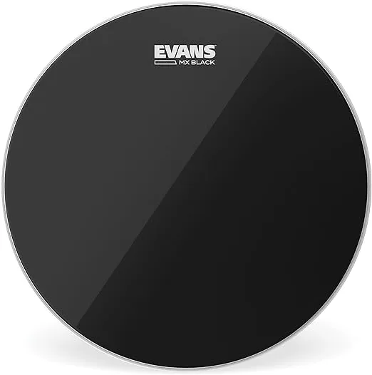 Evans MX Black Marching Tenor Drumhead, 12 Inch,TT12MXB