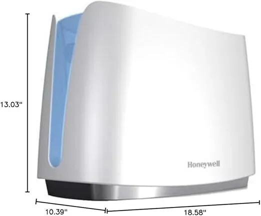 Honeywell Cool Moisture Humidifier, Medium Room, 1 Gallon Tank, White – Invisible Moisture Humidifier for Baby, Kids, Adult Bedrooms – Quiet and Easy to Clean with UV Technology for Everyday Comfort