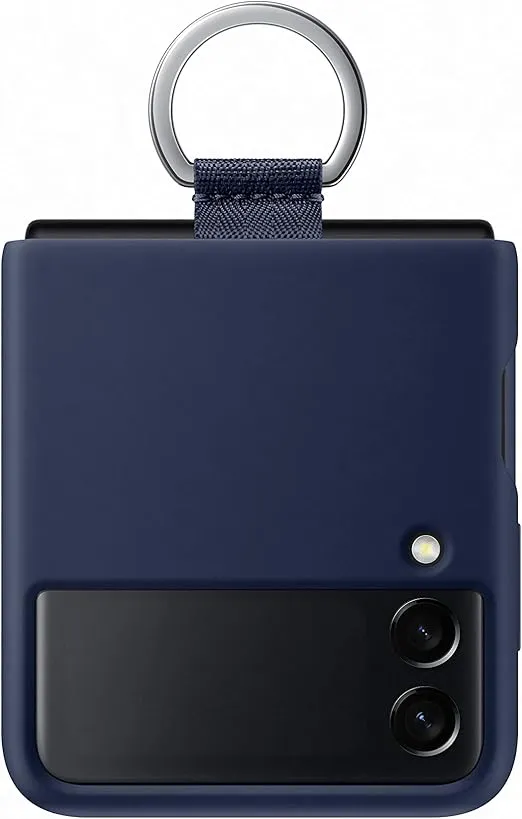 Samsung Galaxy Z Flip3 Silicone Cover with Ring - Official Case - Navy