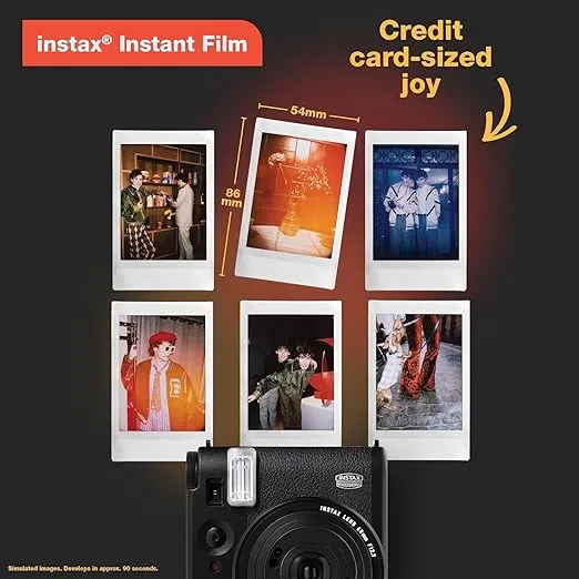 Fujifilm Instax Mini 99 Instant Camera Vintage Black. + Value Pack (40 Sheets) Shutter Accessories Bundle, Includes Style Compatible Carrying Case, Black Photo Album 64 Pockets