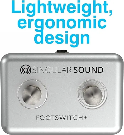 Dual Momentary Footswitch Plus for use with BeatBuddy, Effects Pedals, and Electronic Instruments