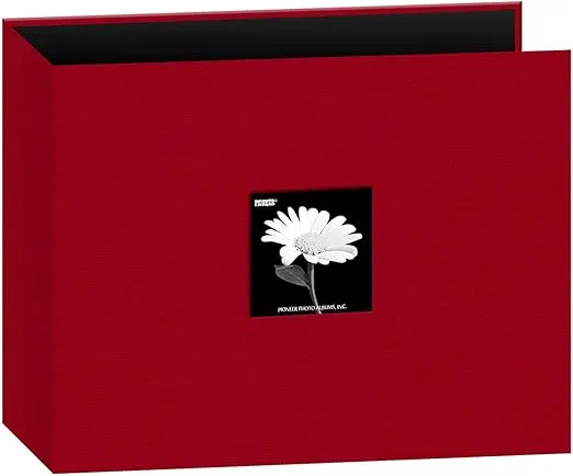 Pioneer 3-Ring Fabric Album 12"X12" - Red