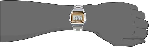 Casio A158WA Series | Unisex Digital Watch | Vintage | WR | 100 SEC Stop Watch | Daily Alarm | Regular Time Keeping: Hour, Minute, Second, PM, Date, Day | Led Light | 7 Yr Battery